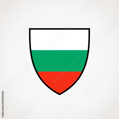 Shield with flag of Bulgaria