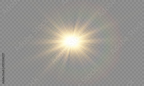 png radiant sun glow overlay transparent bright sunshine rays lens flare burst circle summer sky optical design