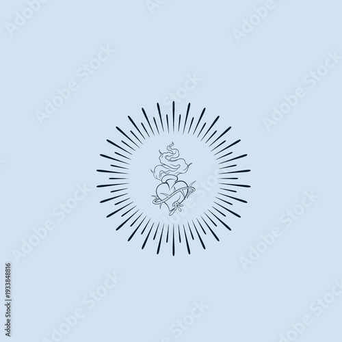 THESE HIGH QUALITY SACRED HEART JESUS VECTOR FOR USING VARIOUS TYPES OF DESIGN WORKS LIKE T-SHIRT, LOGO, TATTOO AND HOME WALL DESIGN