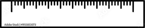 Simple Ruler Measurement Flat Vector Icon