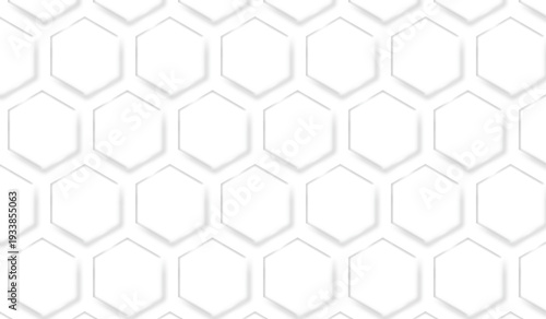 背景透過　六角形のシームレスパターン
