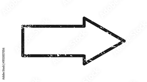 Grunge border in arrow form