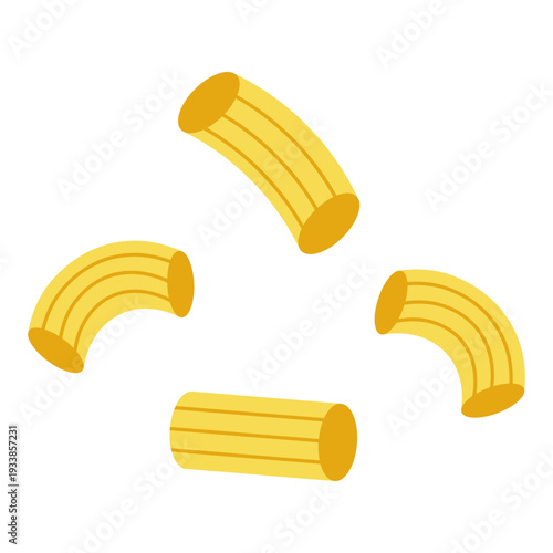 Yellow Macaroni Illustration