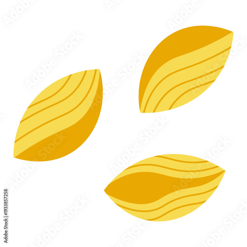Yellow Macaroni Illustration