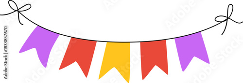 Colorful Party Bunting Banner