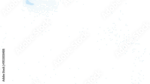 Subtle Blue Halftone Dot Texture on White Background, Minimalist Abstract for Clean and Elegant Design Templates