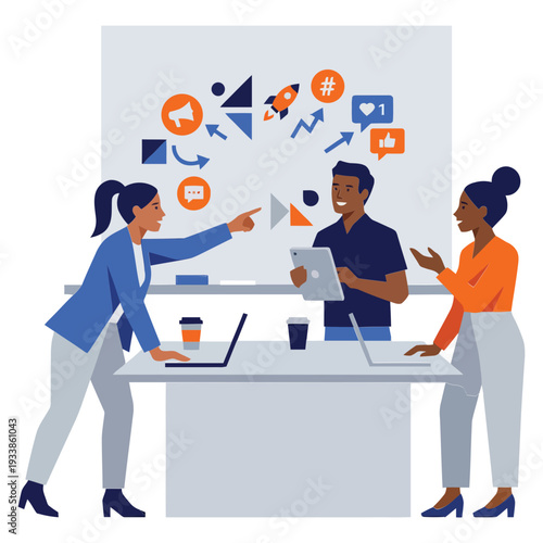 Social Media Marketing illustrations