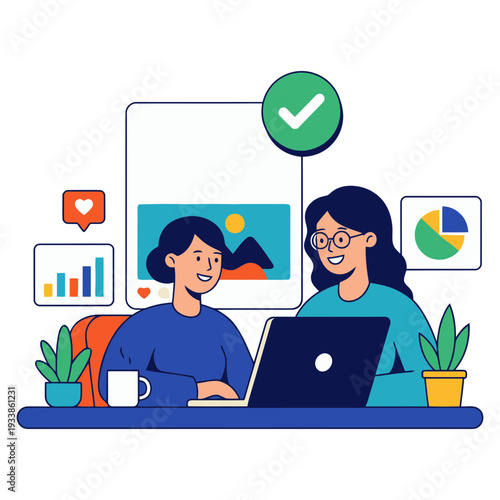 Social Media Marketing illustration