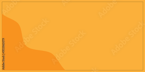 Vibrant orange abstract background with a smooth, flowing wave design, perfect for modern digital presentations, graphic templates, or website banners, offering a minimalist and energetic aesthetic