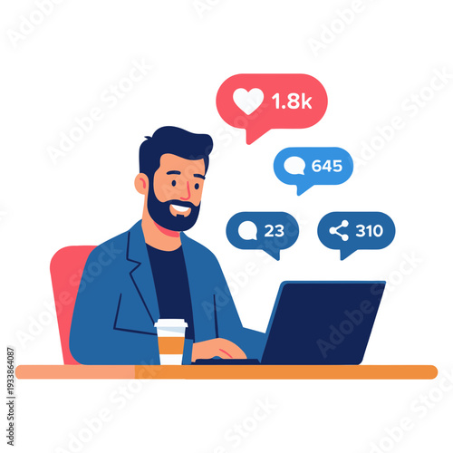 Social Media Marketing illustration