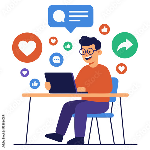 Social Media Marketing illustration