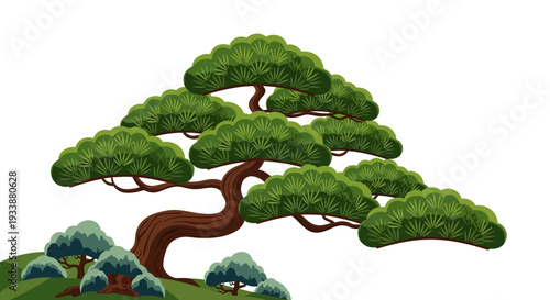 Stylized Pine Tree Illustration
