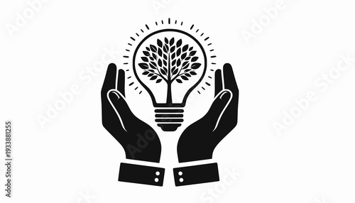 hand drawing light bulb