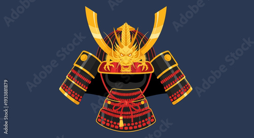 Samurai Armor Dragon Helmet Japanese Warrior Icon