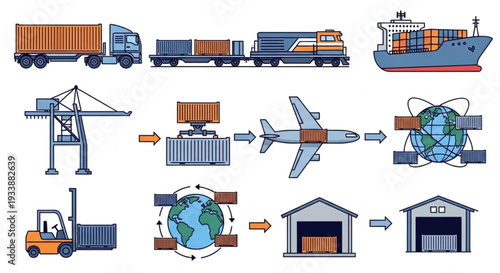 Global Supply Chain Logistics Process.