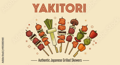 Authentic Japanese Yakitori Skewers - Grilled Food