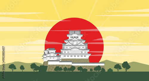 Himeji Castle Japan Sunrise Landmark Architecture