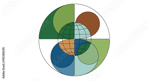 Sustainable development for planet earth and environment on earth day with green energy and eco friendly concept for climate action