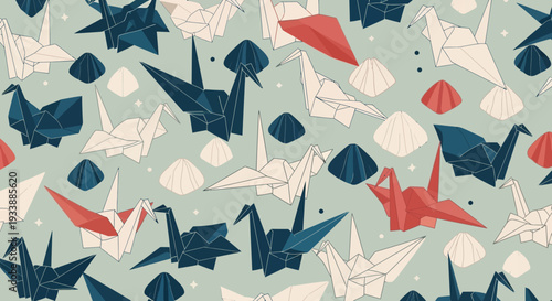 Origami Crane Pattern