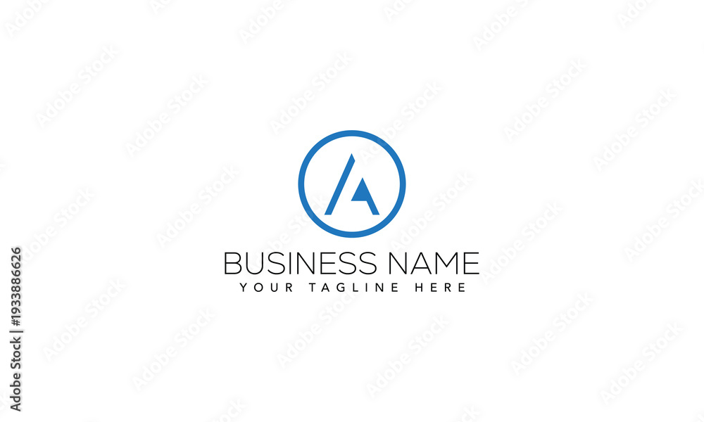 Fototapeta premium Modern Minimal A Letter Logo Vector Design Template