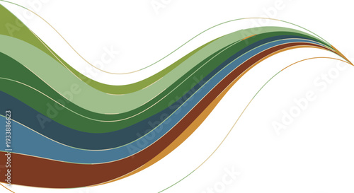 Celebrating Earth Day with eco-friendly wave design for a sustainable future and climate action on planet earth