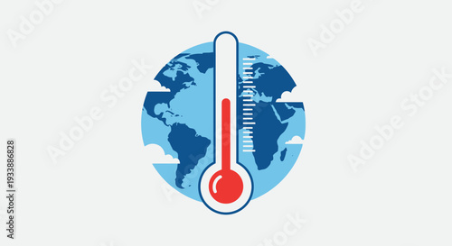 A Climate Change Illustration for Earth Day Sustainability Awareness and Environmental Protection