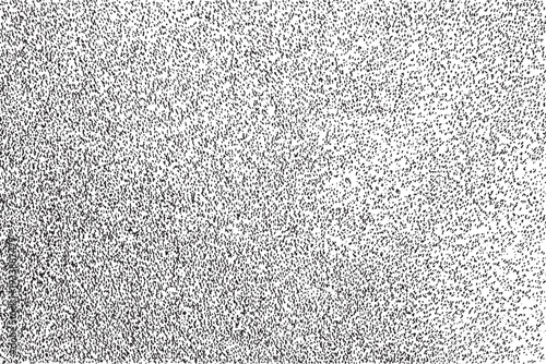 Dense black white speckled texture with heavy grain noise, abstract random dot pattern, high contrast monochrome background, chaotic stipple surface, modern minimal graphic design element