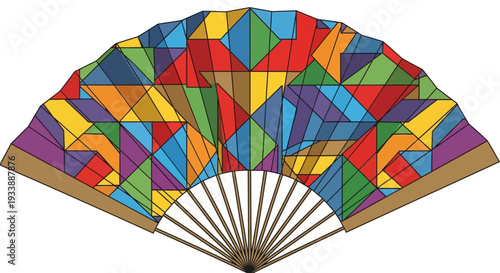 Colorful Geometric Fan