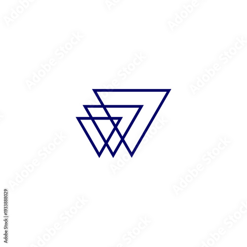 Arrow Triangle Growth Logo Design. innovation