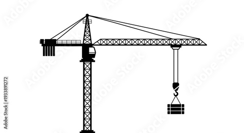 crane hook vector illustration