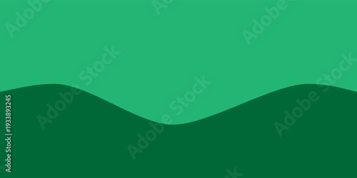 Abstract green wave pattern representing rolling hills or gentle terrain, evoking a sense of nature and calm