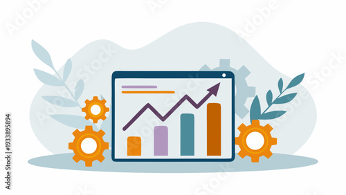 Growing business success with digital analytics on tablet