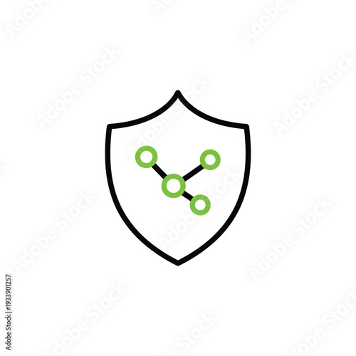 Conceptual icon illustrating robust digital network security, secure data protection, and reliable online connectivity within a symbolic shield