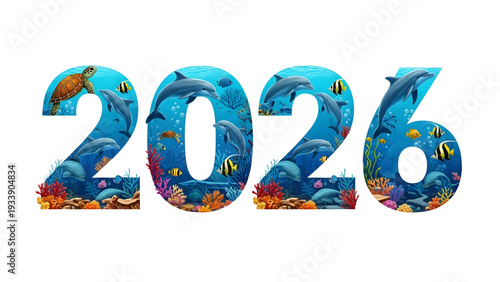 Vibrant ocean creatures celebrate future in stunning 2026 design