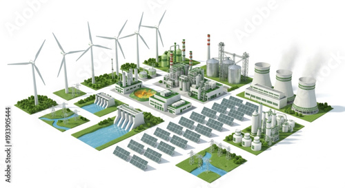 Industrial Complex with Renewable Energy.