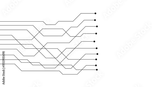 Abstract futuristic circuit board Illustration, Circuit board with various technology elements. Circuit board pattern for technology background. Vector illustration
