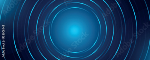Futuristic technology abstract background with modern spiral lines. Glowing blue circular lines design. Vector illustration VOL. 5
