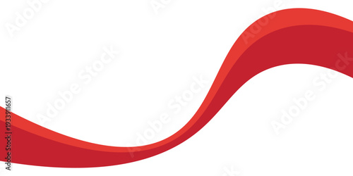 Vector red line background curve element with white space for text and message design, overlapping layers, vector. eps10