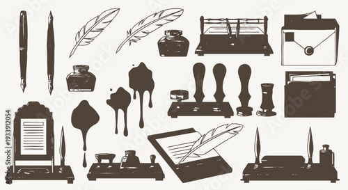 Vintage Writing Instruments and Stationery Collection.