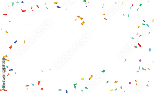 festival surprise confetti multicolour party celebration holiday event background overlay paper scattered