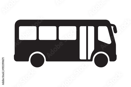 Bus silhouette illustration