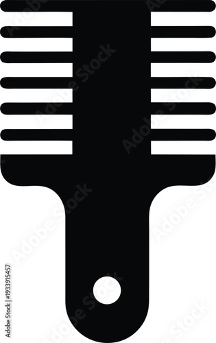 comb silhouette vector illustration on transparent background