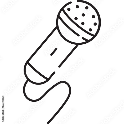 Wired Microphone Icon