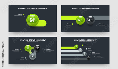 Simple Review 1 2 3 4 Step Graph Frame Design Set. Educational Proposal One Two Three Four Element Chart Slide Layout Vector Illustration Collection.