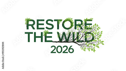 Restore the Wild 2026 eco-friendly logo design