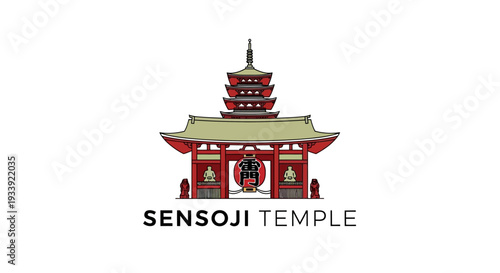 Sensoji Temple Tokyo Landmark Gate Landmark