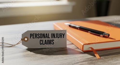 Personal Injury Claims Document on a Desk with a Pen and Notebook