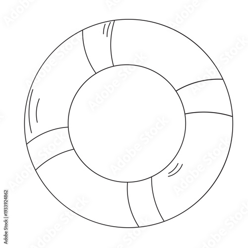 Life Preserver Ring Outline Icon