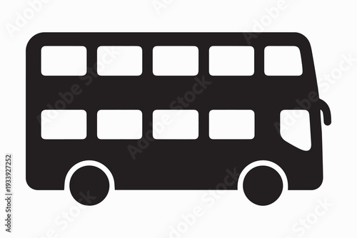 Double decker bus silhouette