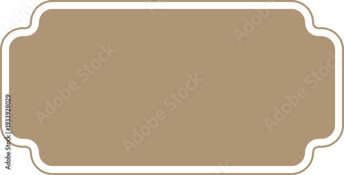 Vintage label retro frame certificate, badge. Elegant banner stamp.